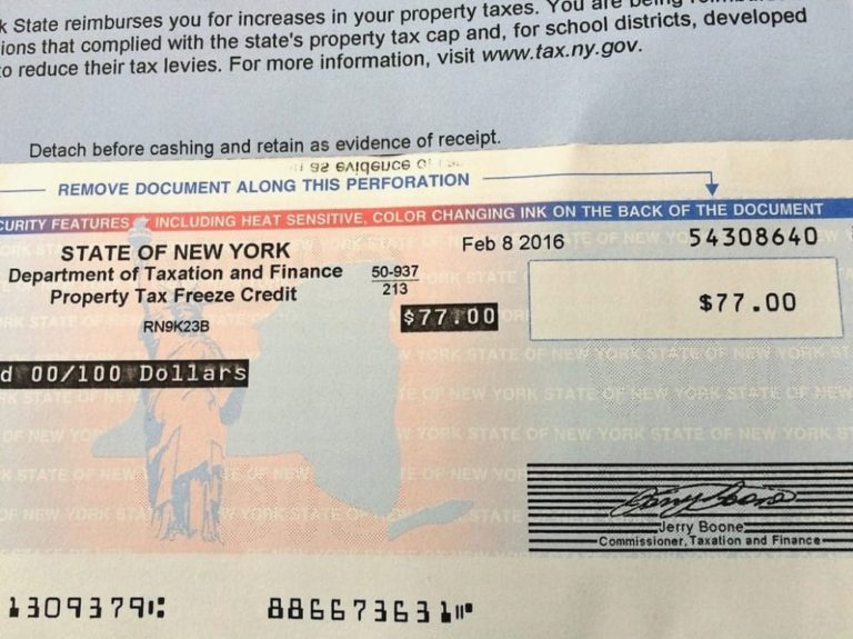 Nys Property Tax Rebate Check