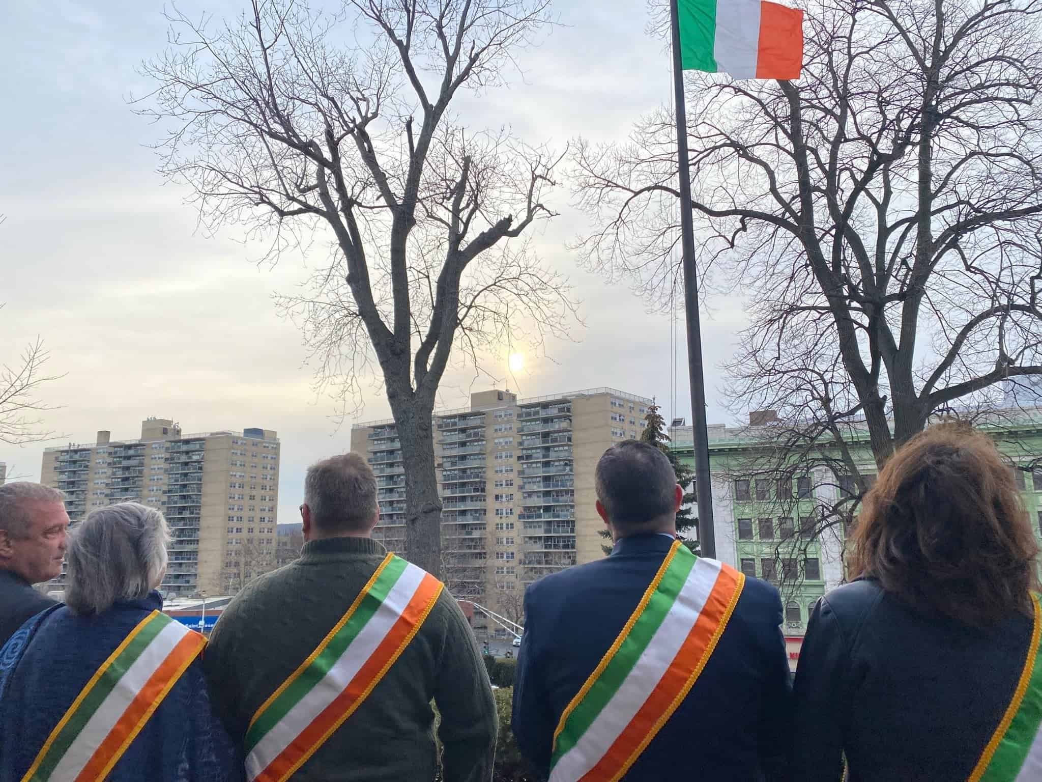 Irish Flag Raised Above Yonkers City Hall for McLean Ave. St. Patrick's