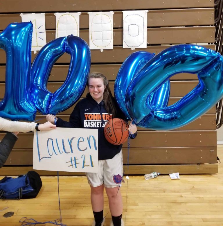 Lauren Rodican Scores 1,000th Point for Yonkers