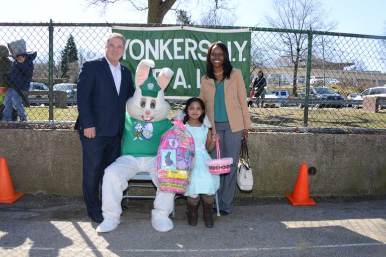 Large Crowds Search for Golden Eggs at PAL Easter Egg Hunt
