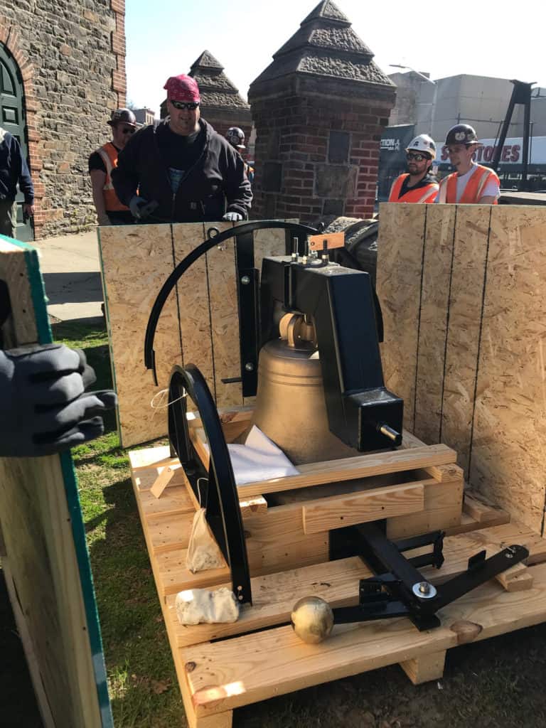 St Johns Historic Bell Returns Home