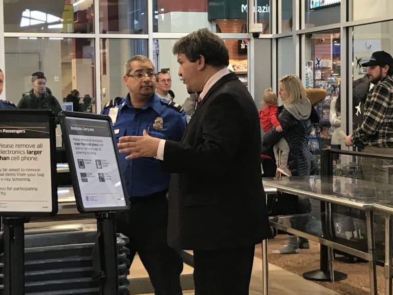 TSA Workers at County   Airport Work Without Pay