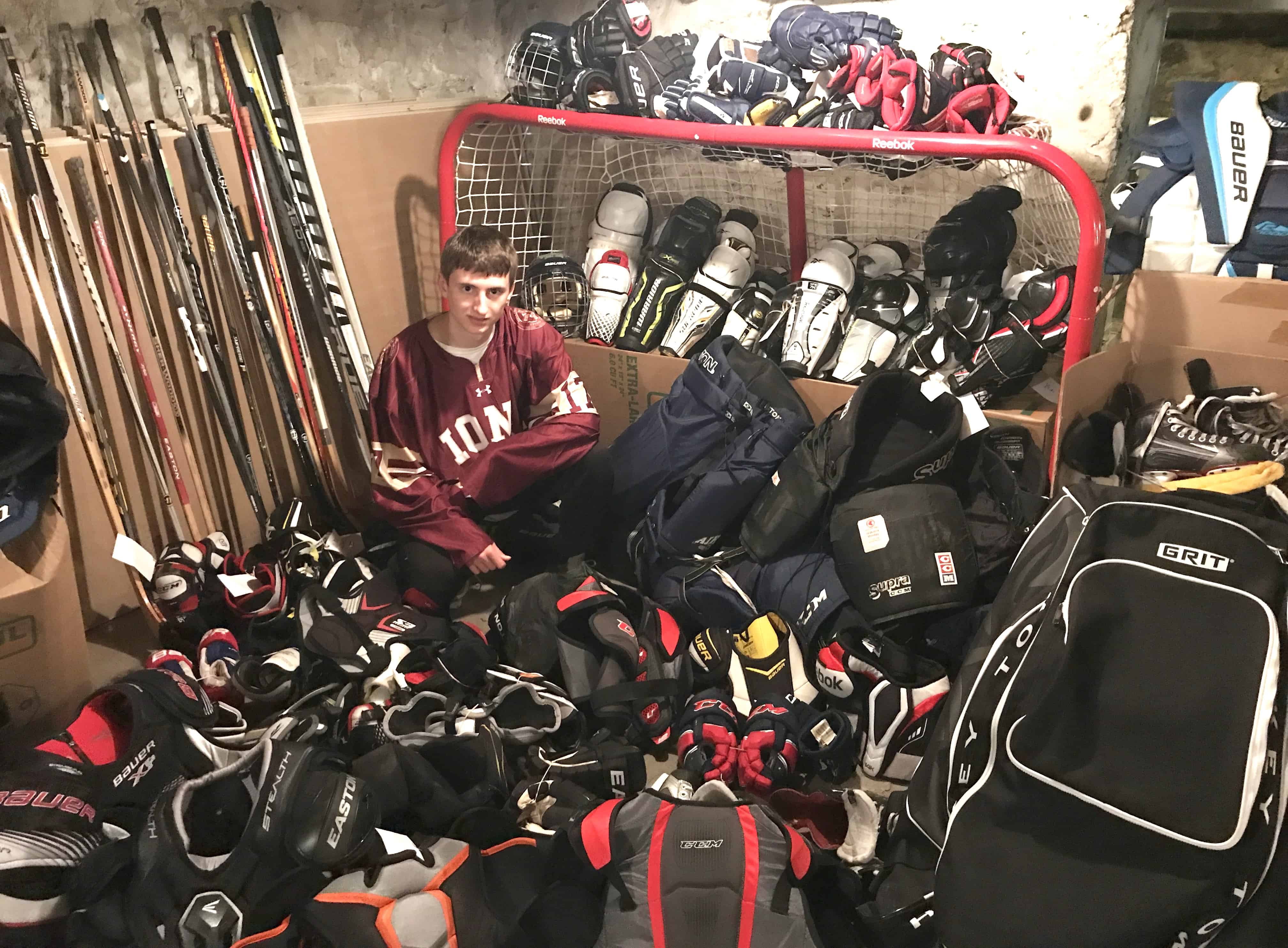 Student Collects Hockey Equipment For Players With Special Needs