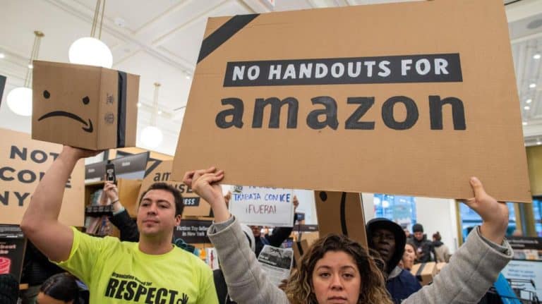 Amazon Leaves in a NY Minute