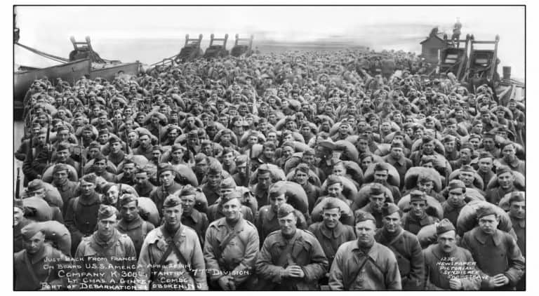 Returning WWI Heroes 100 Years Ago