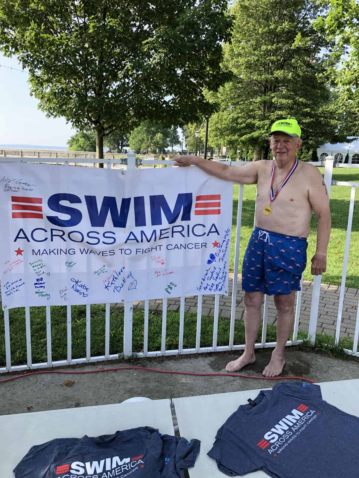 82-Year-Old Osborn Resident Swims for Cancer Research 82-Year-Old Osborn Resident Swims for Cancer Research