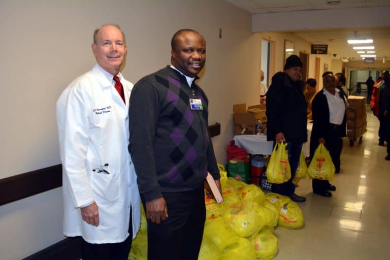 Saint Joseph’s Medical Center   Gives Away 200 Free Turkeys
