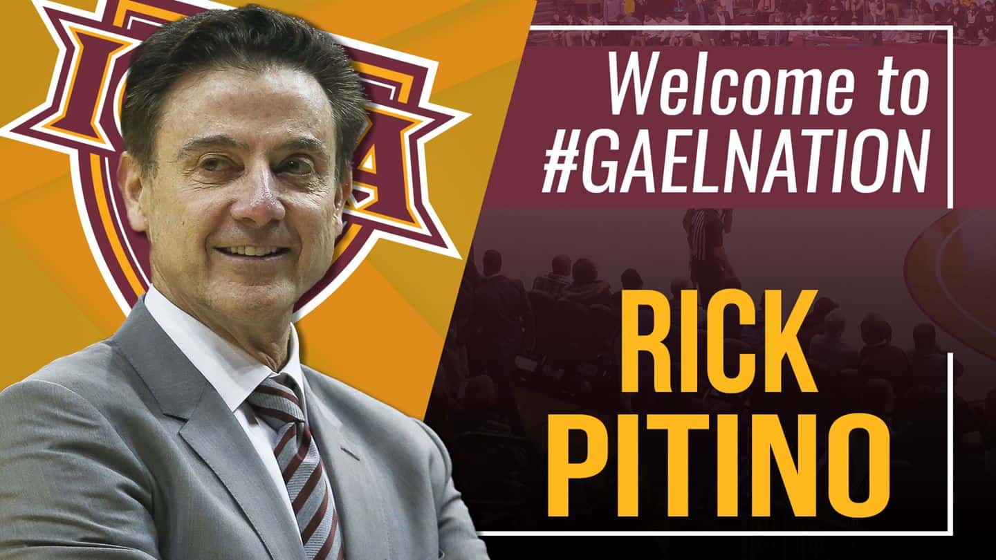 Rick Pitino to Coach Iona Basketball Rick Pitino to Coach Iona Basketball