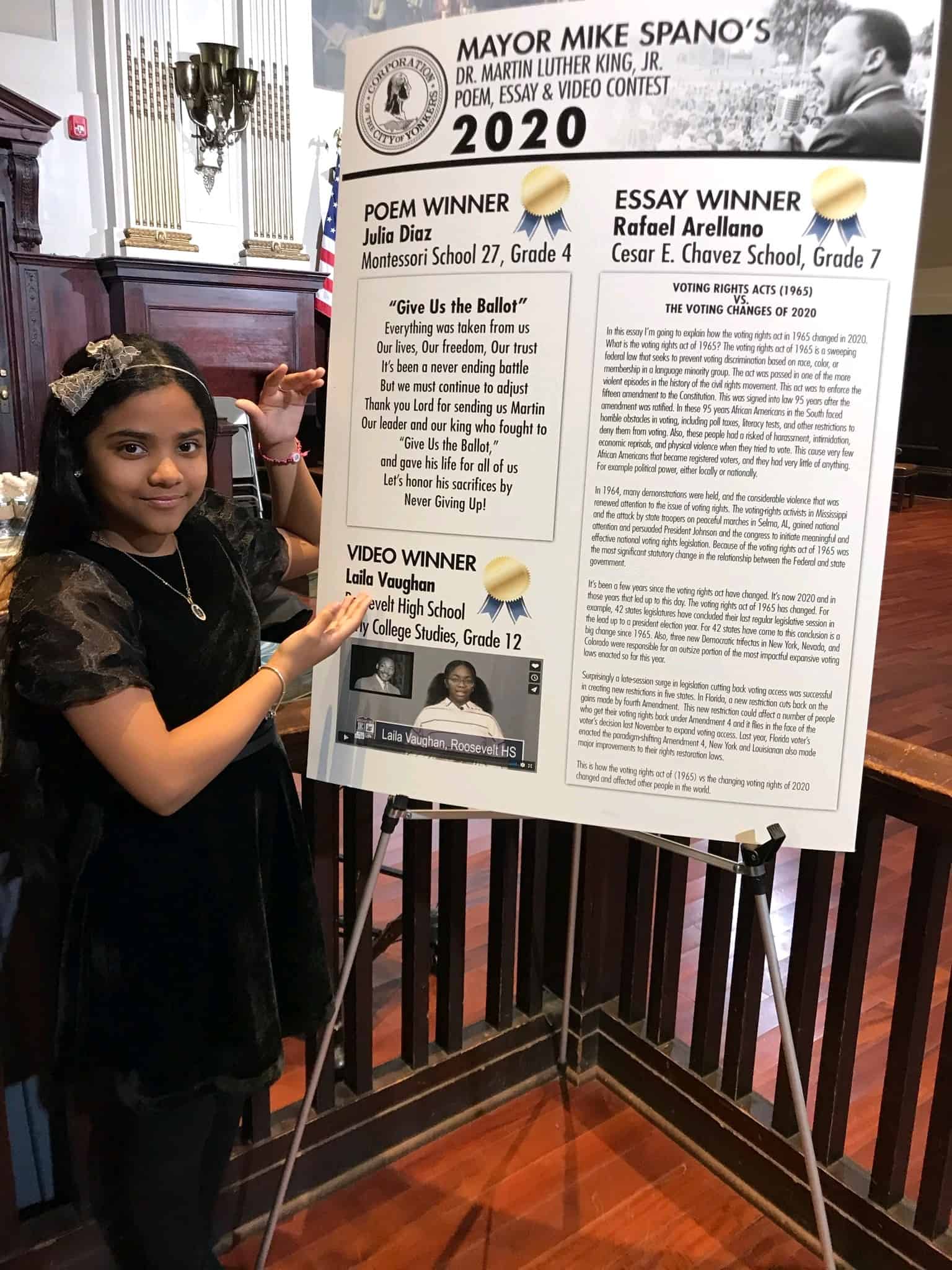 MLK Poster, Essay, Video Contest Winners Announced MLK Poster, Essay, Video Contest Winners Announced