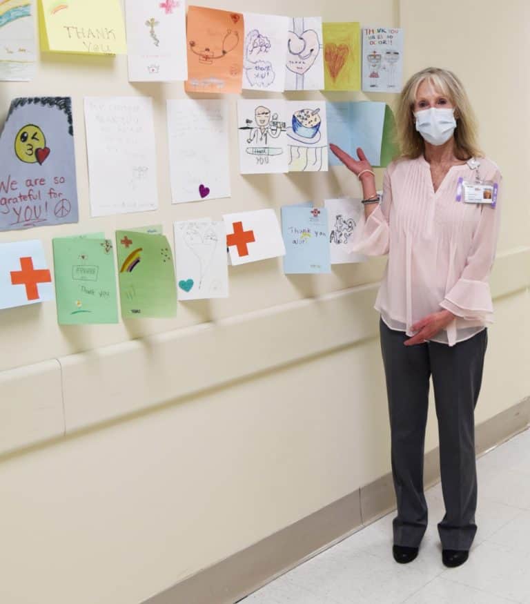 Girl Scouts Thank Phelps Hospital Workers