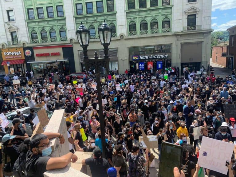 Peaceful Protest in Memory of George Floyd in Yonkers