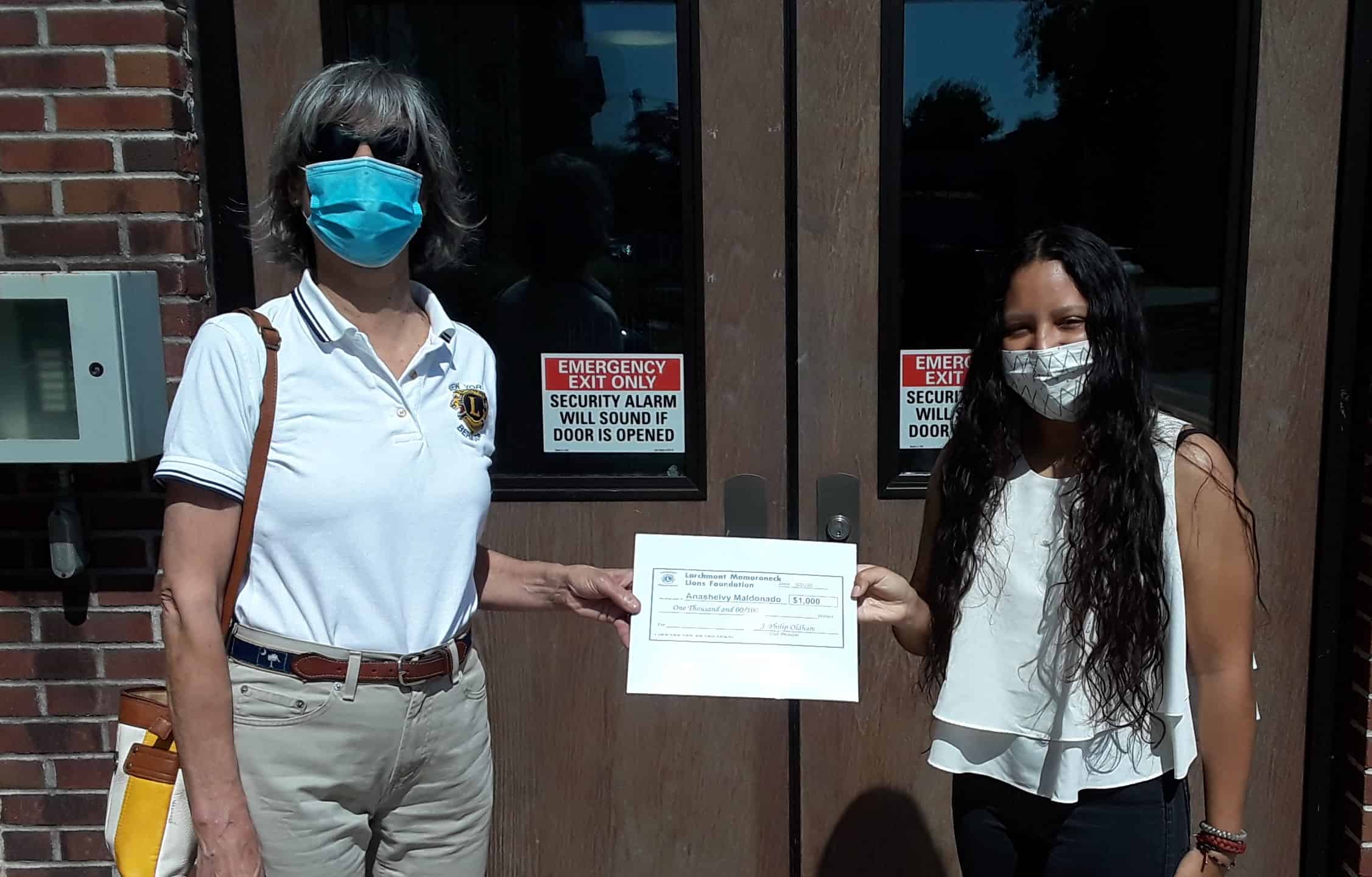 Lions Scholarship Given to Anashelvy Maldonado from Mamaroneck HS Lions Scholarship Given to Anashelvy Maldonado from Mamaroneck HS