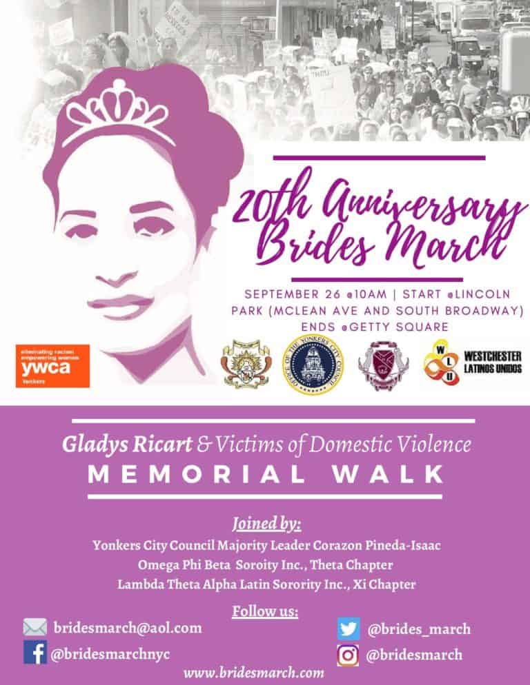 Yonkers Brides March Against Domestic Violence Saturday September 26