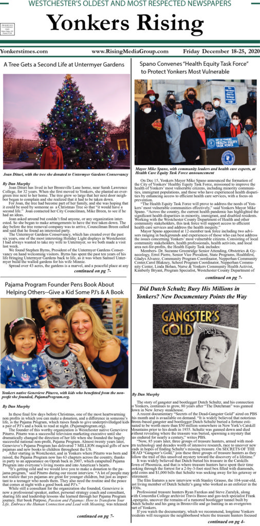 Yonkers Rising December 1825, 2020 PDF Yonkers Times