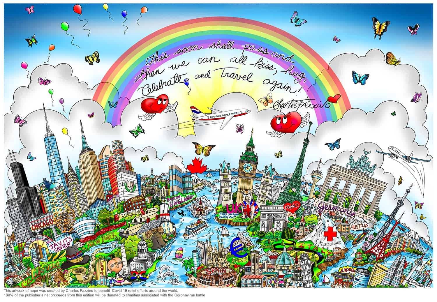 Artist Charles Fazzino Donates $5K & Artwork to Relief Fund Artist Charles Fazzino Donates $5K & Artwork to Relief Fund