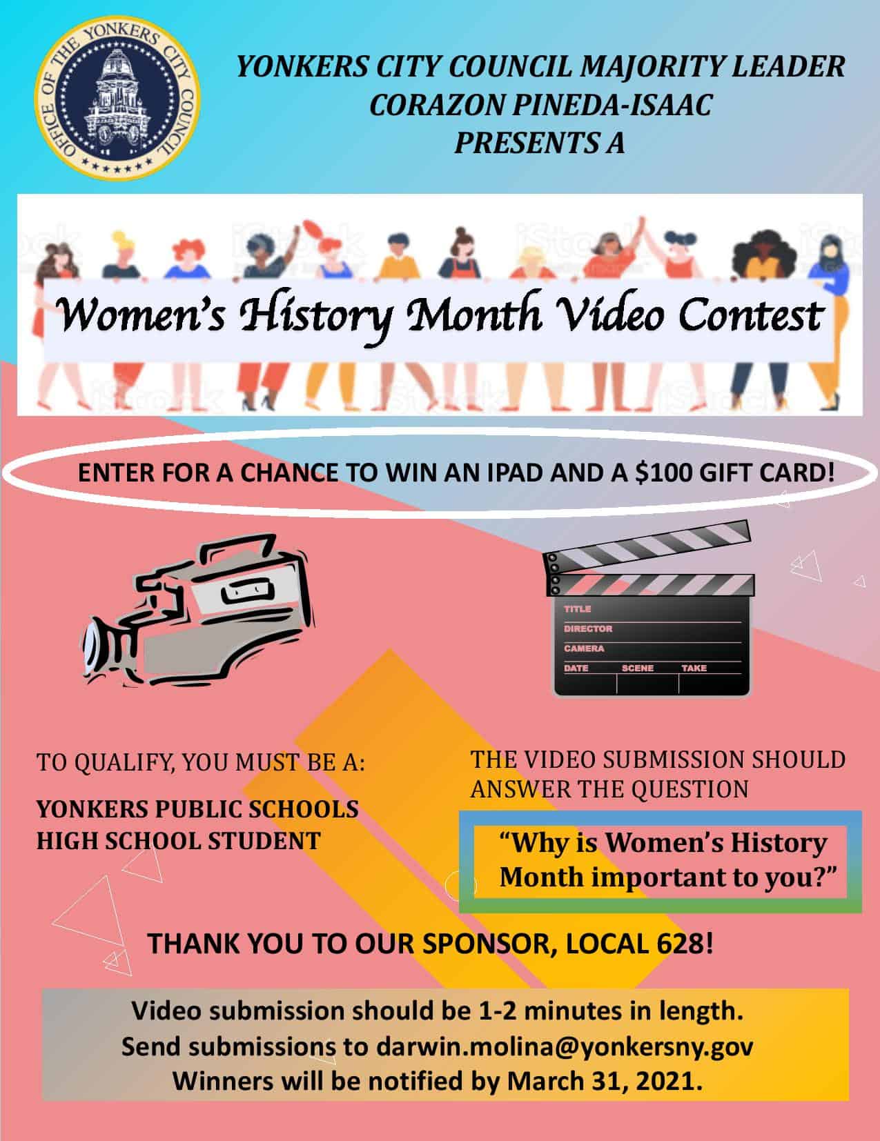 Majority Leader Pineda-Isaac Holds Women’s History Month Video Contest Majority Leader Pineda-Isaac Holds Women’s History Month Video Contest