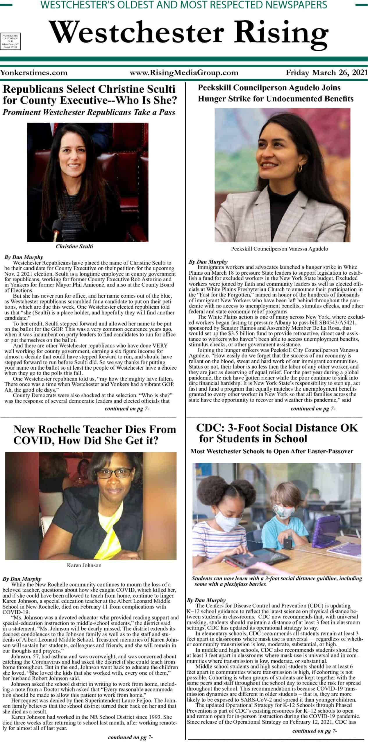 Westchester Rising March 26, 2021 PDF Westchester Rising March 26, 2021 PDF