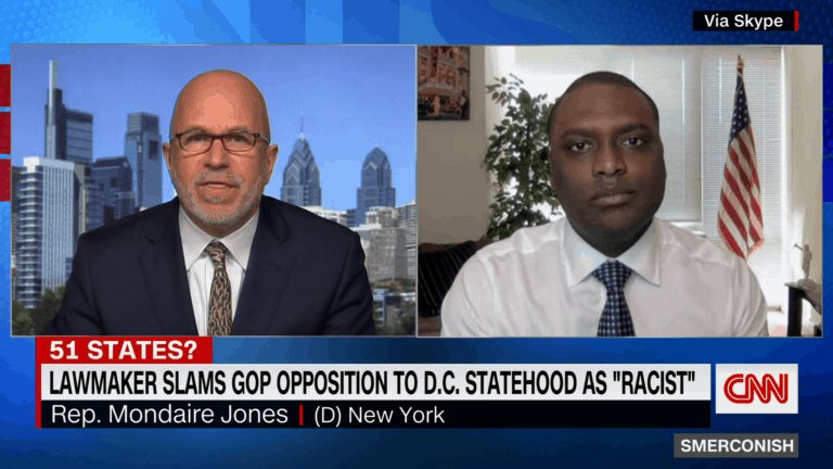 Westchester Congressman Mondaire Jones Calls GOP Opposition to DC Statehood “Racist Trash”