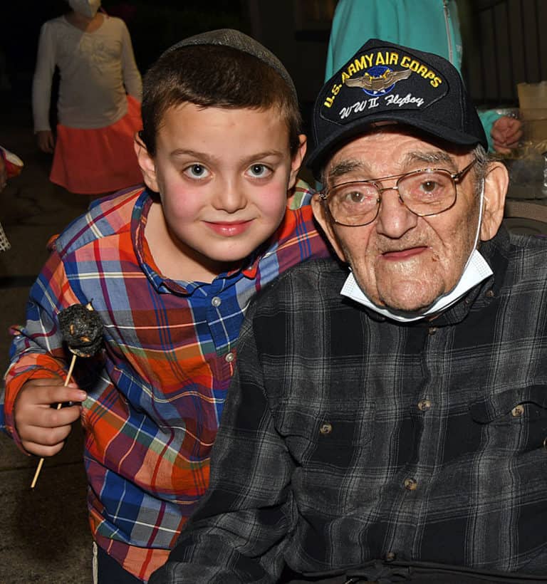 100 Year Old WWII Vet Celebrates Surviving COVID at Northeast Jewish Center BBQ