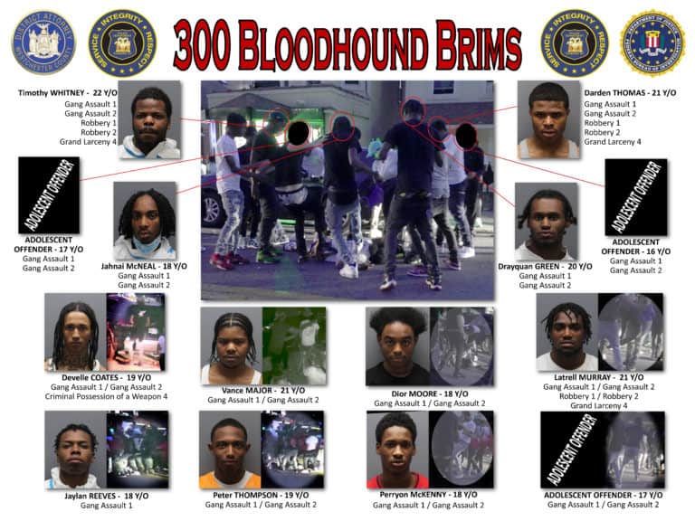 Yonkers Police Arrest 14 Gang Members for Violent Assault on N. Broadway June 17