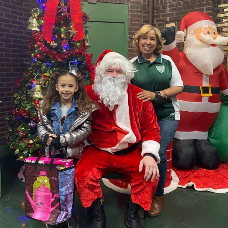 Santa Returns to a Re-Opened Yonkers Police Athletic League, (PAL)