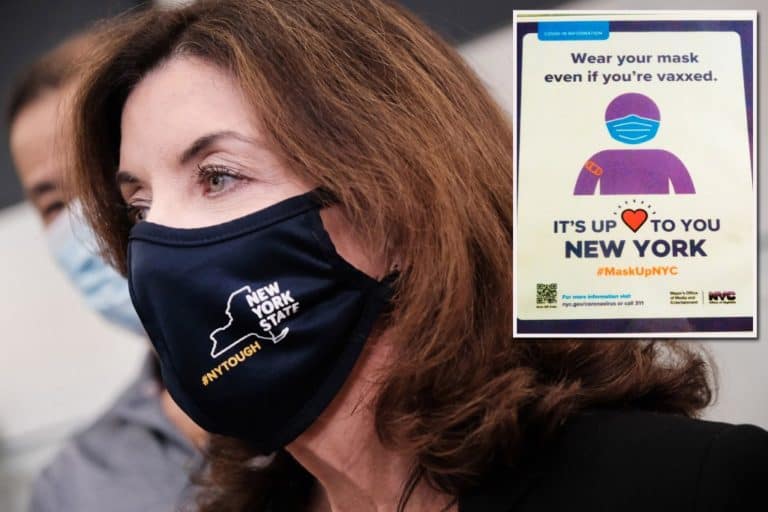 NY Gov. Hochul Mask Required in Indoor Public Places; Violators Can be Fined $1000