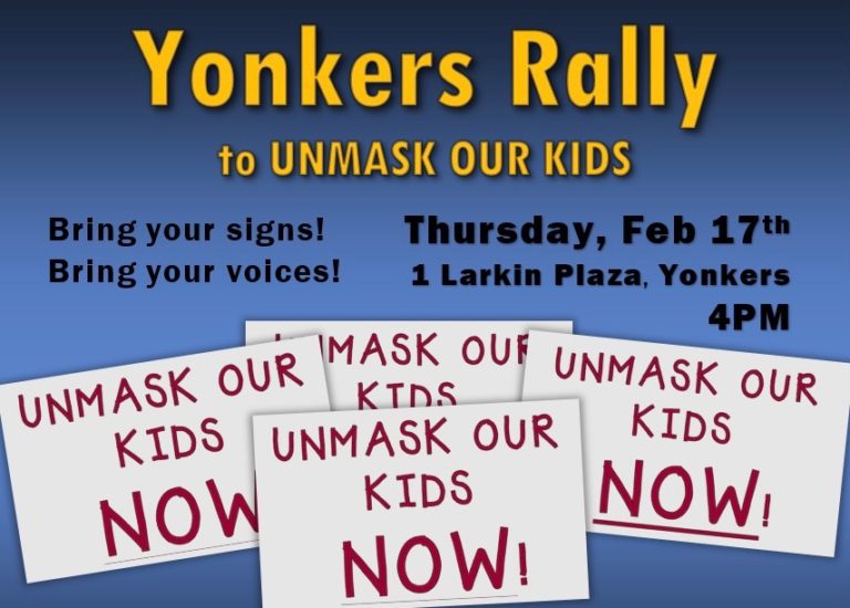 Yonkers Parents Hope to Send Albany a Strong Message at Unmask Our Kids Rally