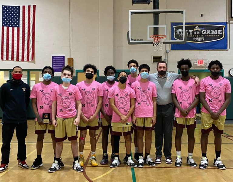 Palisades Prep Boys Basketball Team Wears Pink for Cancer Awareness