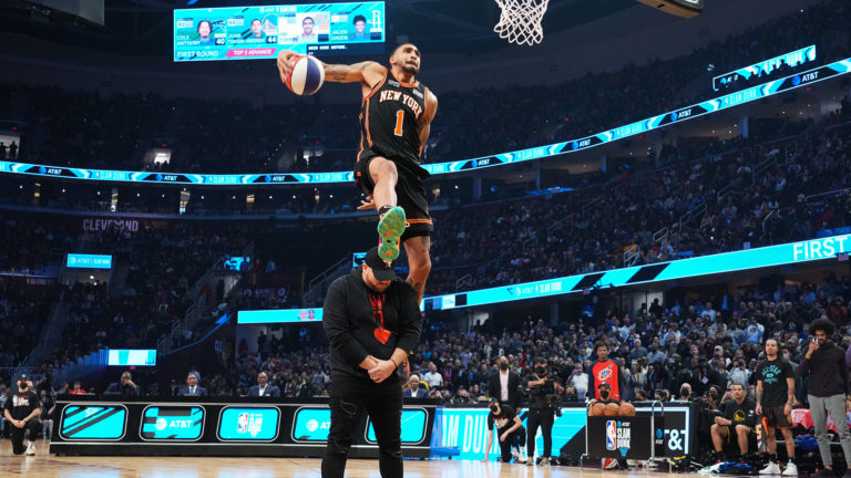 Obi Toppin, Westchester Native, Wins NBA Slam Dunk Contest