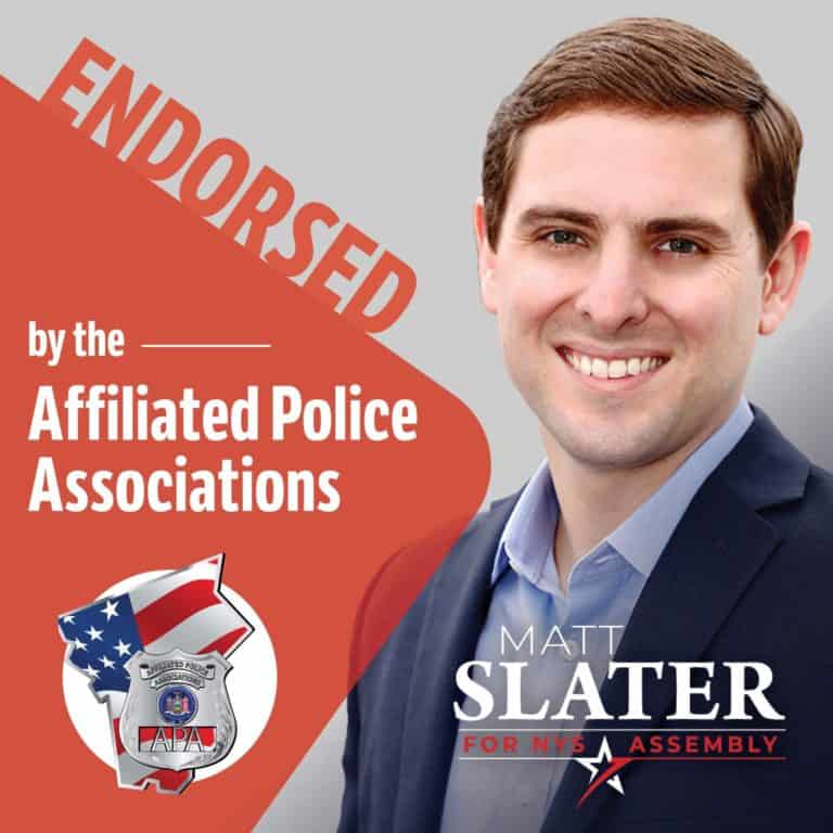 Police Associations of Westchester Endorse Slater for Assembly