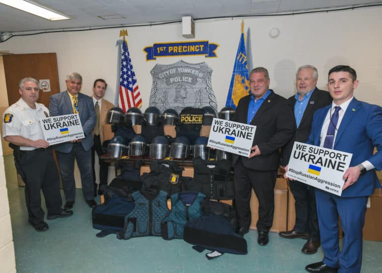 Yonkers Donates Police Equipment to Support Ukraine