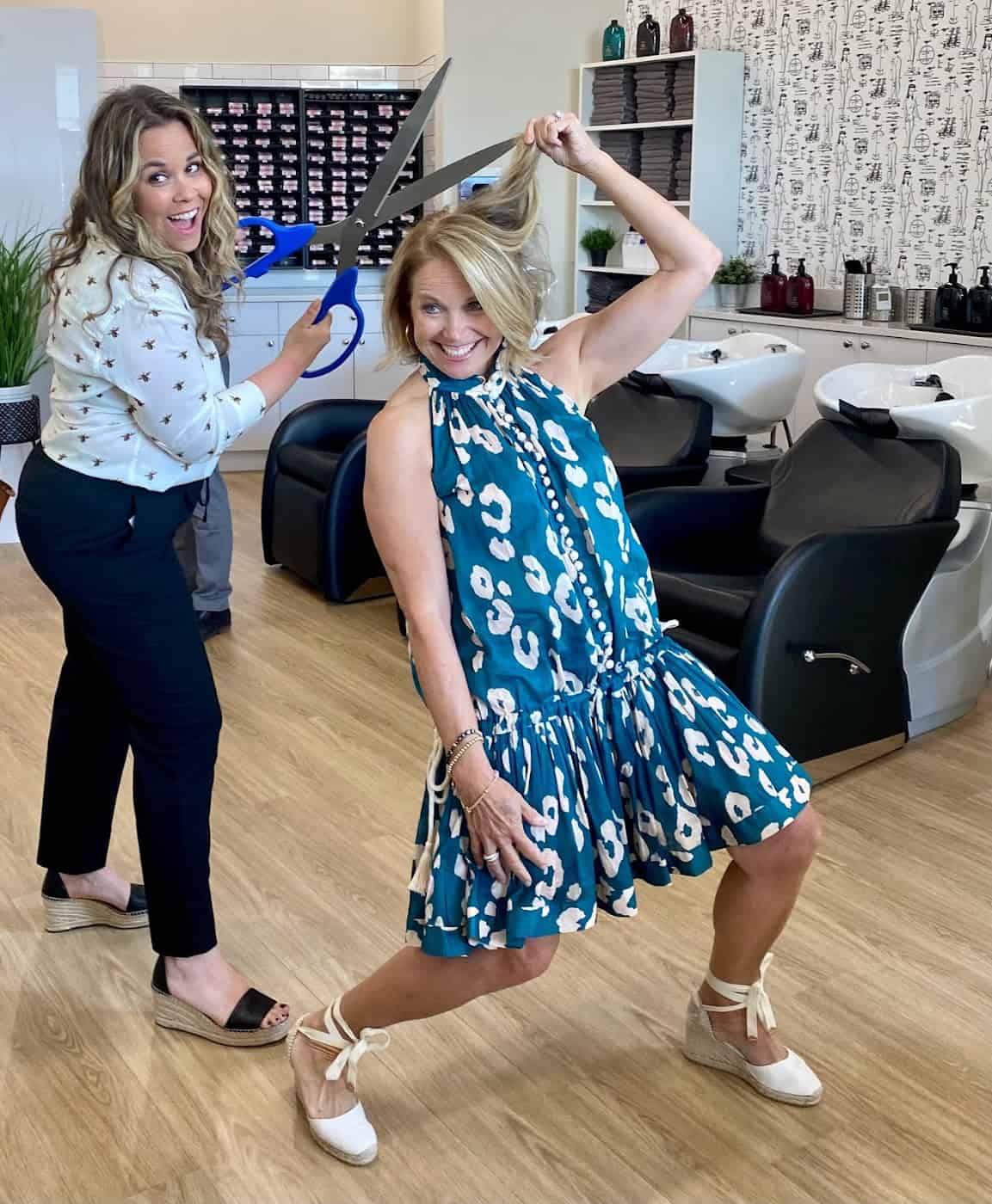 Katie Couric Helps Open Hair House in New Rochelle Katie Couric Helps Open Hair House in New Rochelle