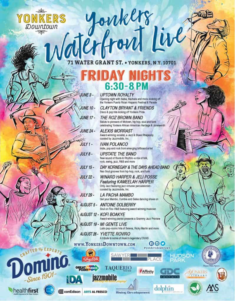 This Summer’s Yonkers Waterfront Live Free Concerts Every Friday, in