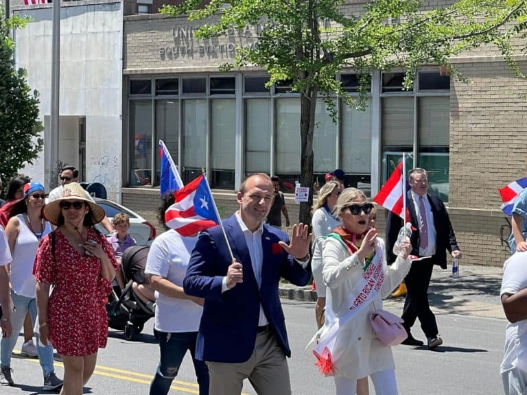 Congressional Candidate Gashi in Yonkers