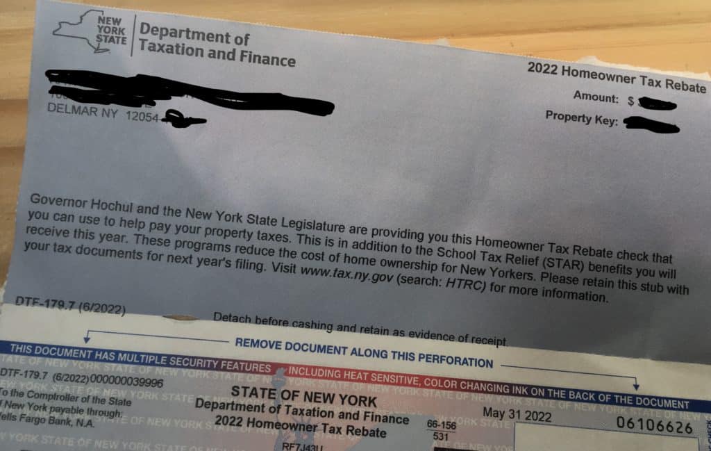 Governor Hochul Mails Out Rebate Checks Early Suozzi Cries Foul