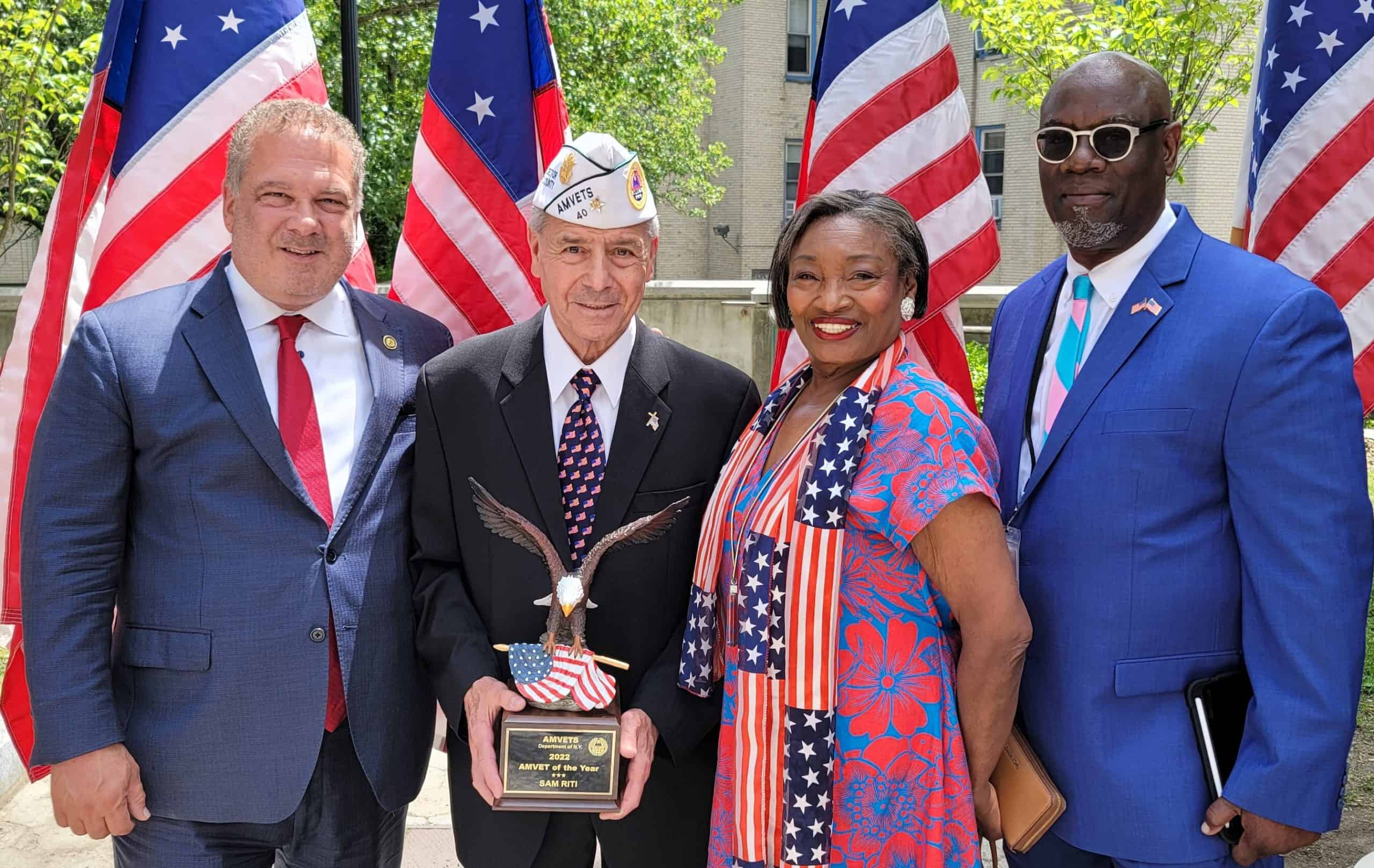 Yonkers Resident Sam Riti Named AMVETS Veteran of the Year 2021-22 Yonkers Resident Sam Riti Named AMVETS Veteran of the Year 2021-22