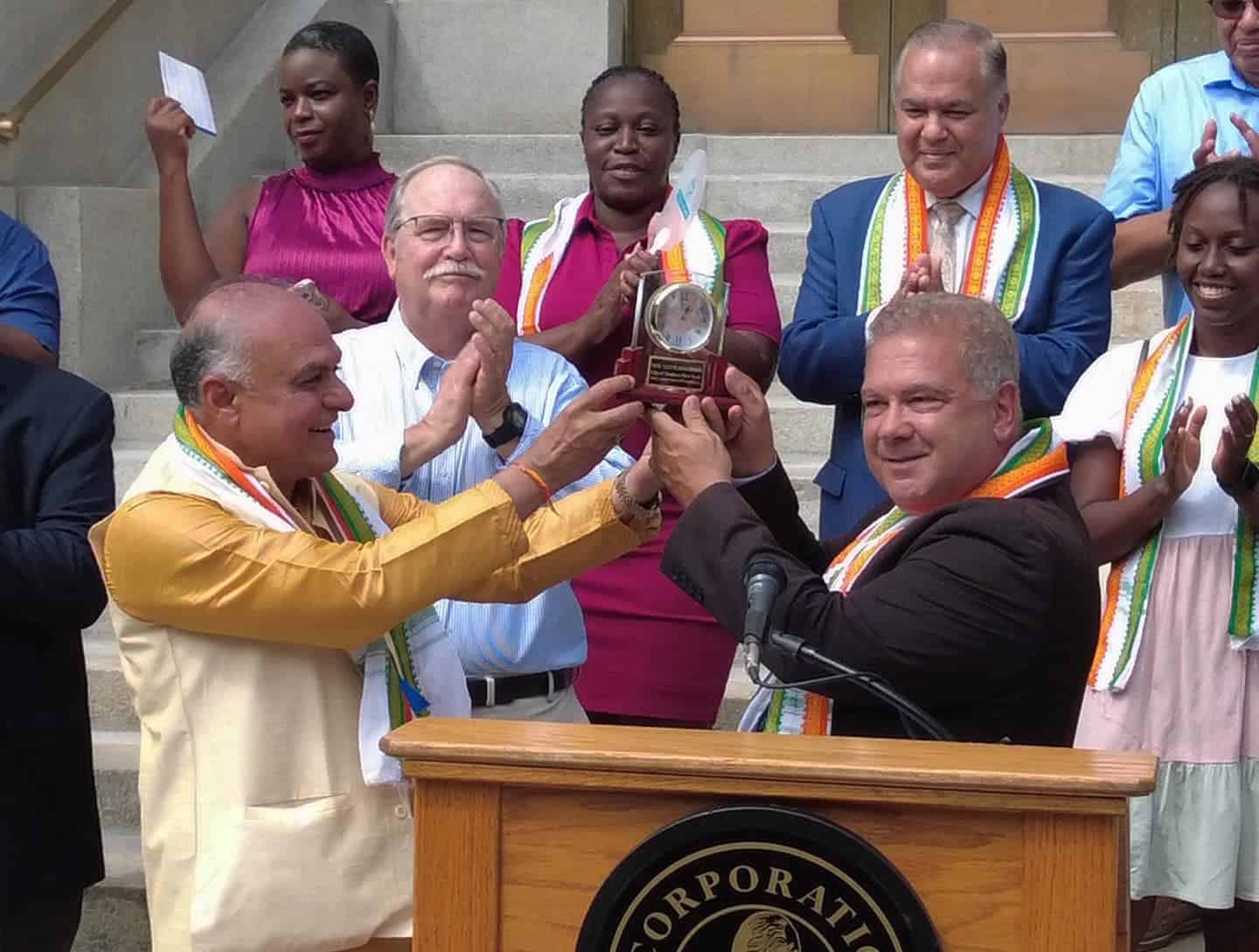 Indian Flag Raising at Yonkers City Hall Indian Flag Raising at Yonkers City Hall