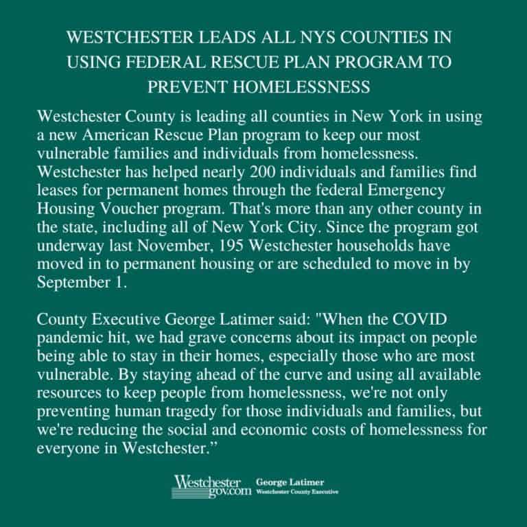 Latimer Touts Westchester County's Record in Creating 4,700 Affordable Housing Units, Preventing