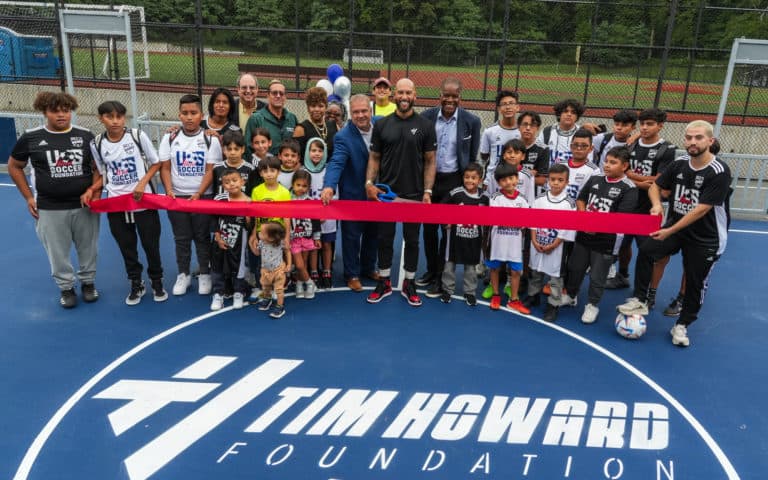 Soccer Star Tim Howard Opens Soccer Mini-Pitch in Yonkers with Target and US Soccer Foundation