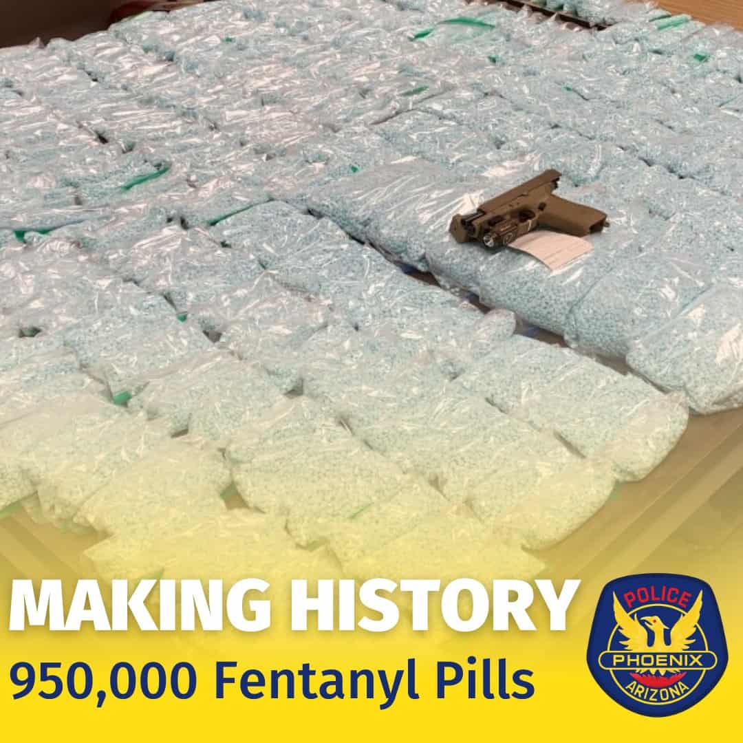 One Million Fentanyl Pills Seized in Arizona One Million Fentanyl Pills Seized in Arizona