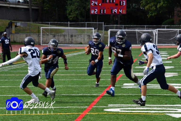 Yonkers High School Football Underway: Both Teams, Force and Brave, Playing Hard