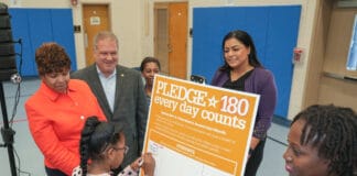 Students Accept Mayor Spano’s 180 Pledge for Perfect Attendance