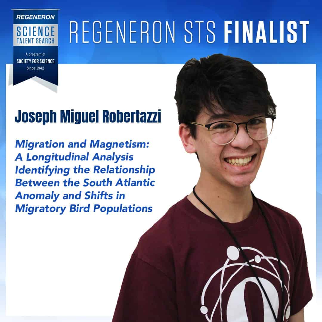Four Westchester Students Named Regeneron Science Talent Search Finalists Four Westchester Students Named Regeneron Science Talent Search Finalists