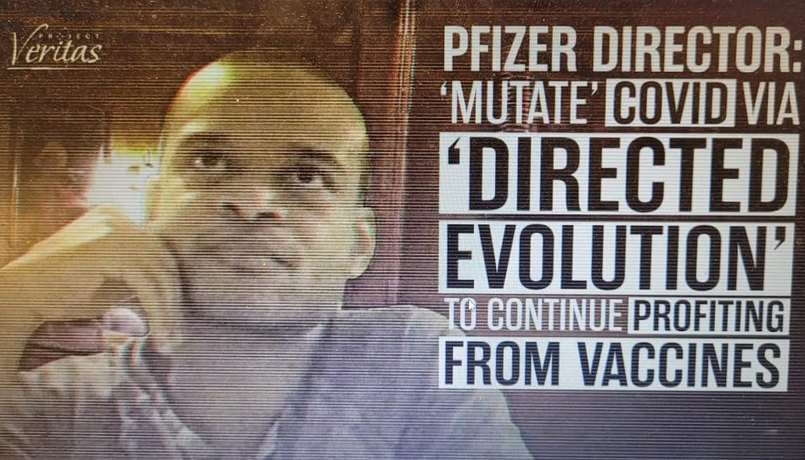 33 Million Views and Counting! Pfizer Exec. Freaks Out After Getting Caught on Project Veritas Video Talking About Ways to “Mutate” COVID for Future Vaccines 33 Million Views and Counting! Pfizer Exec. Freaks Out After Getting Caught on Project Veritas Video Talking About Ways to “Mutate” COVID for Future Vaccines