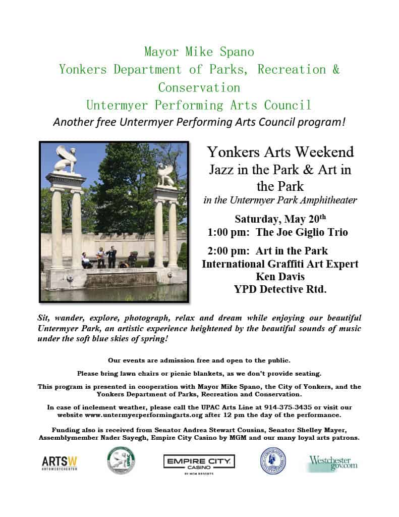 UPAC Presents Jazz in the Park & Art in the Park for Yonkers Arts