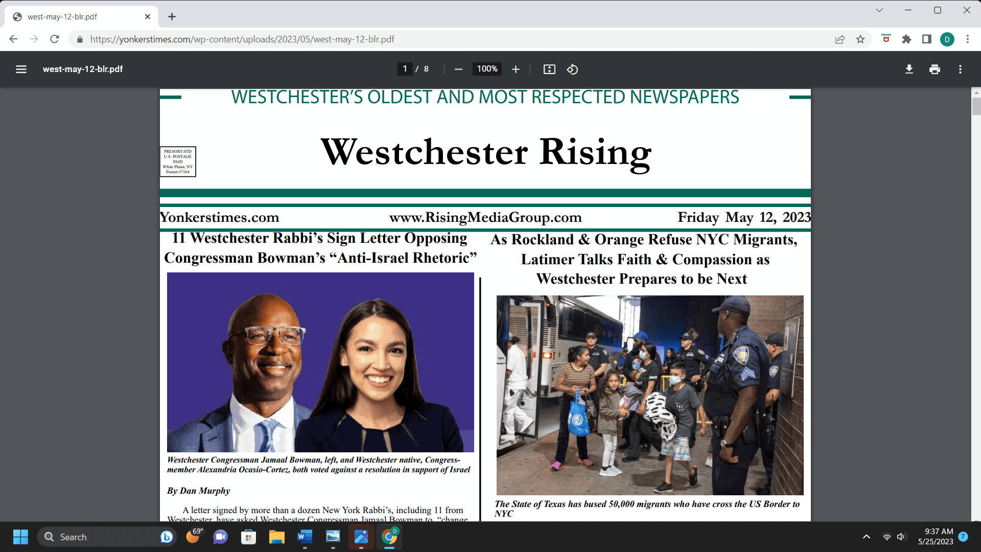 Westchester Rising May 12, 2023 PDF Westchester Rising May 12, 2023 PDF