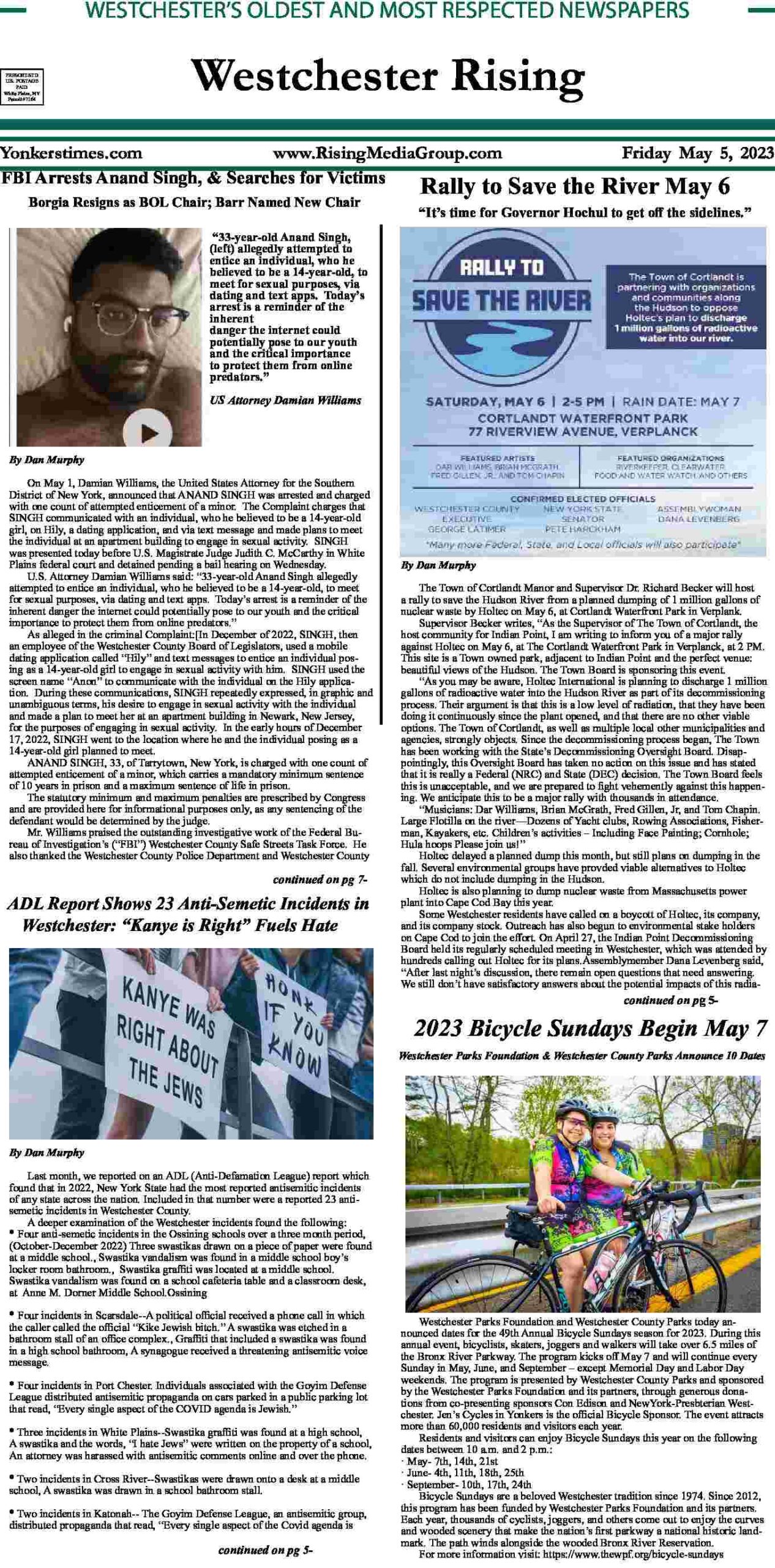 Westchester Rising May 5, 2023 PDF Westchester Rising May 5, 2023 PDF