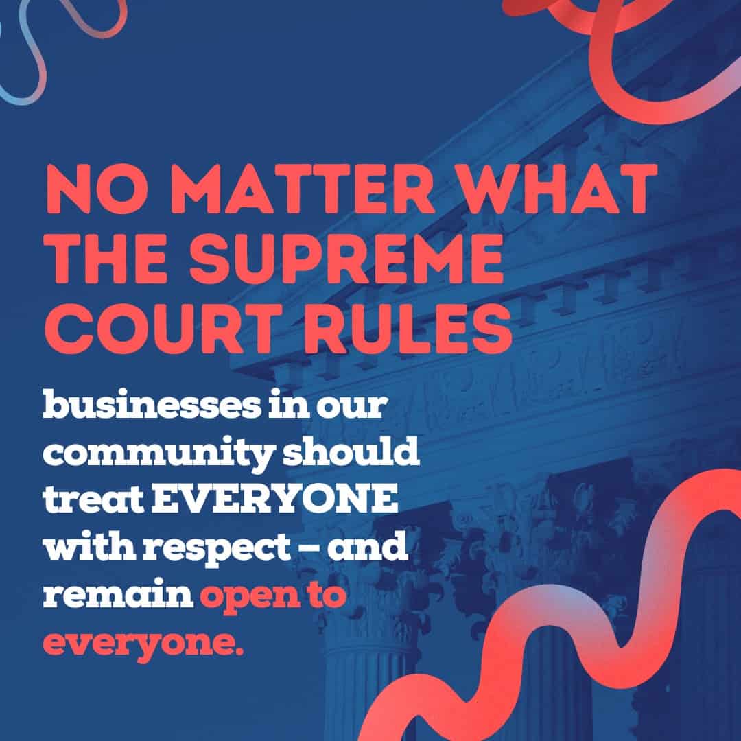 LGBTQ+ Groups in NY & CT Condemn Supreme Court Ruling Denying Service to Customers LGBTQ+ Groups in NY & CT Condemn Supreme Court Ruling Denying Service to Customers