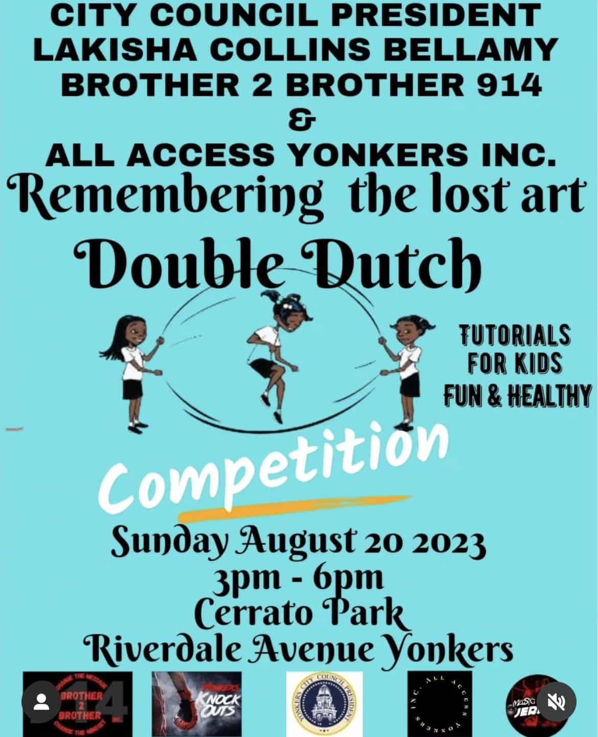 Get Your Double Dutch Shoes on Yonkers! Get Your Double Dutch Shoes on Yonkers!