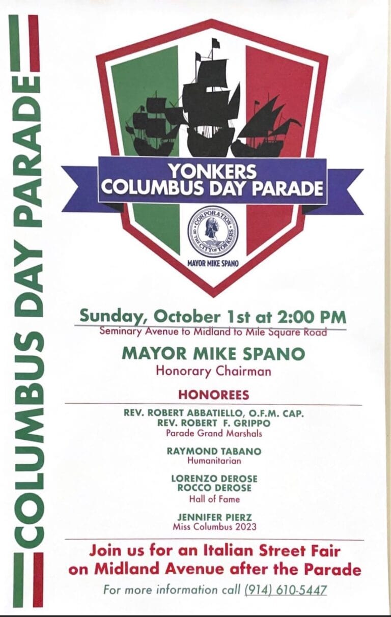 Yonkers Columbus Day Schedule of Festivities Yonkers Times